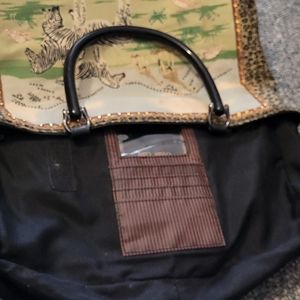 Bueno safari print handbag